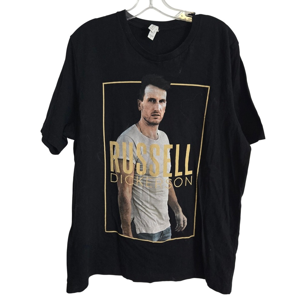 Russell‎ Dickerson Tour Shirt Men's XL Black 2020 Concert Graphic Country Music